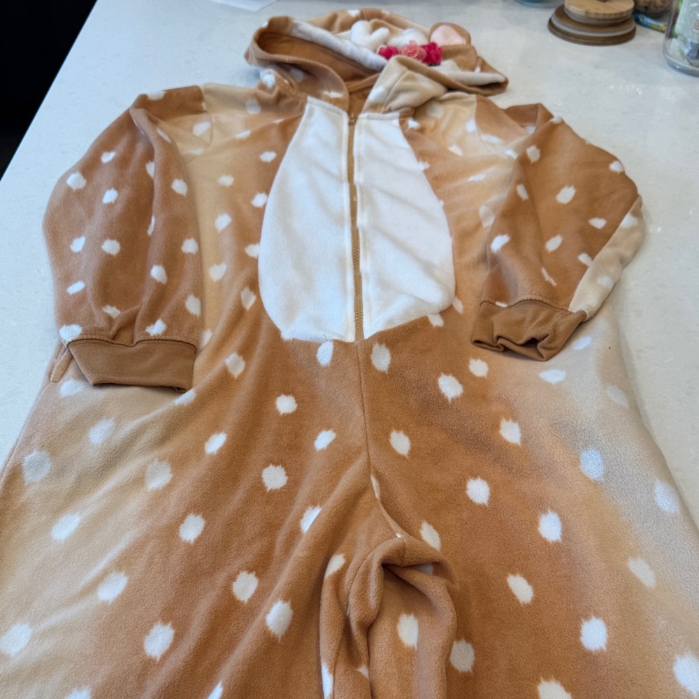 Kids Fawn Costume - Brown and White